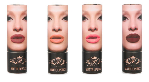 Set De Labiales Paris Hilton Set 19 Lipstick Collection Acabado Natural Color Multicolor