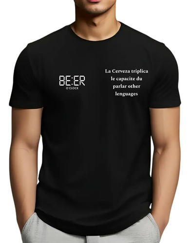 Beer O´clock (hora De Beber) - Playeras Graciosas Jovs