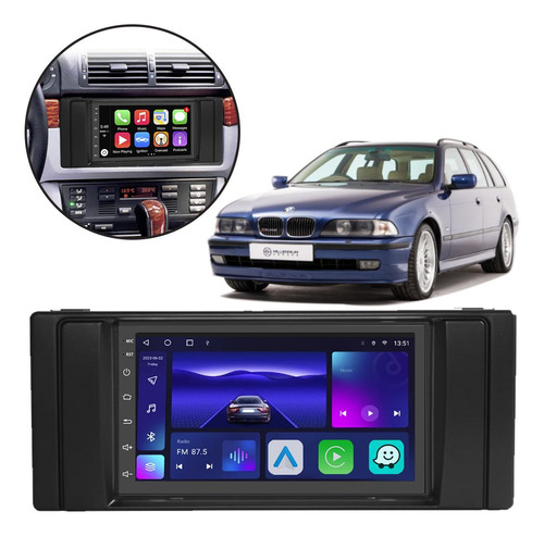 Kit Central Multimidia Android Auto Serie 5 E39 1995 A 2003