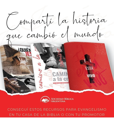 Imagen 2 de 6 de Porción Bíblica Para Pascua El Está Vivo Pack X 10 Unidades