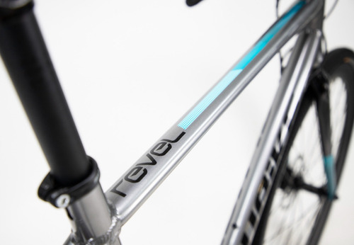 Bicicleta De Gravel Alubike Revel 700c De Aluminio Plateado 55 "