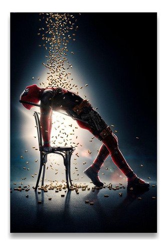 Poster Decorativo 42cm X 30cm A3 Brilhante Deadpool Marvel