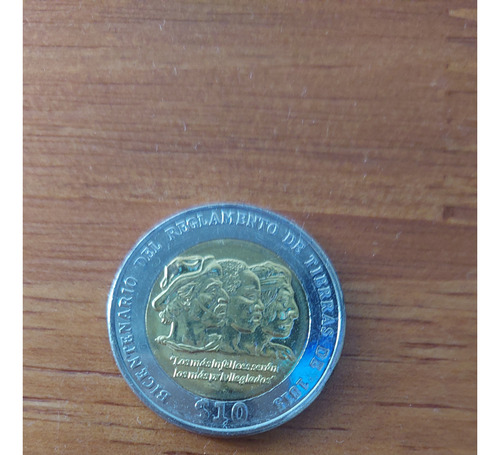 Moneda De 10 Bicentenario Uruguay 