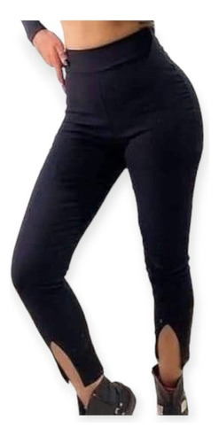 Pantalon Con Detalle De Tajo En El Tobillo Varios Colores