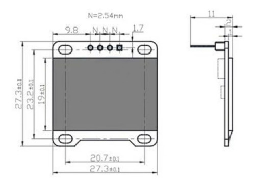 Display Oled 0.96 Branco I2c 128x64 Arduino Raspberry Pic