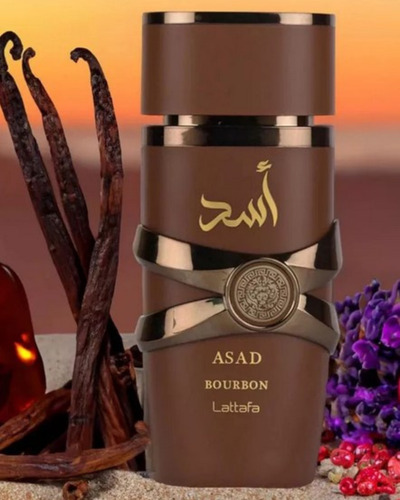 Perfume Lattafa Asad Bourbon Edp Masculino 100ml Original Lacrado Homem