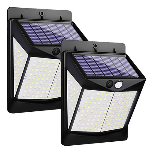 Lámparas Solares 140 Led Sensor De Movimiento Para Exterio