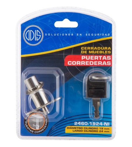 Cerradura Muebles Odis Corredera 2460-1924