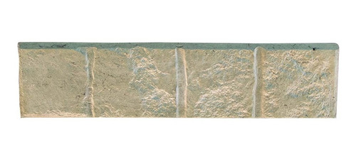 Rodapié De Concreto Adoquín Verde-gris 10 X 40