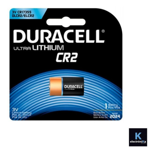 Pila Alcalina Ultra Llthuim Cr2 3v X1 Duracell /k