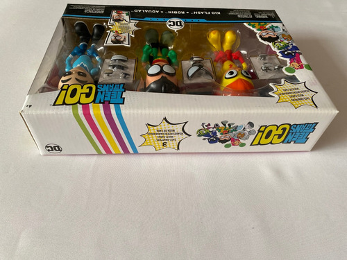 Teen Titans Go Face Swappers Kid Flash Robin Y Aqualad Set (Usado)