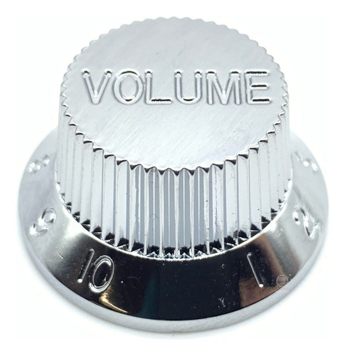 Knob Plástico Volume Guitarra Strato Psv-v Cromado