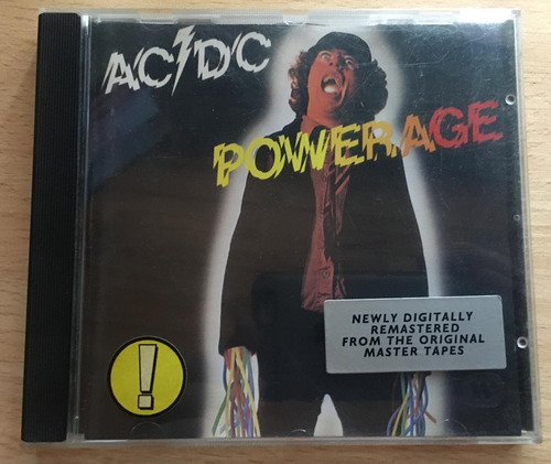 Ac/dc Powerage Cd Original Aleman 1994 Atlantic Remastered 