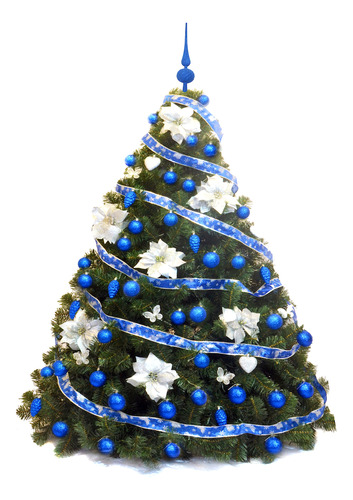 Árbol De Navidad Bariloche 1,80 Kit Azul. Blackfriday