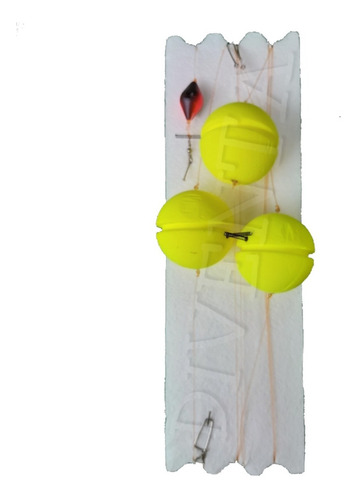Imagen 1 de 1 de Linea Para Pejerrey Boya Yoyo Flote Completa Tanza Anzuelos