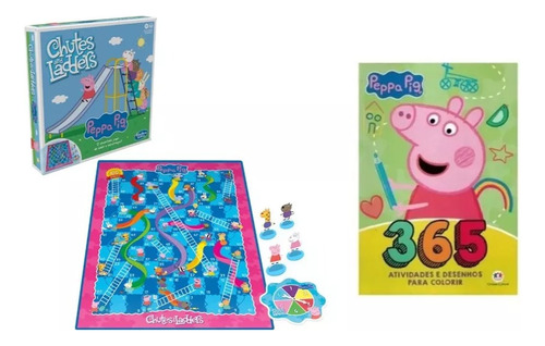 Jogo Peppa Pig Chutes And Ladders - Hasbro+365 Atividades