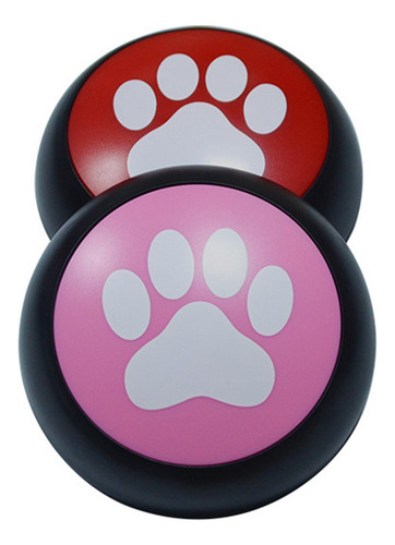 Botón De Conversación Grabable Comunicación Cachorro Rojo