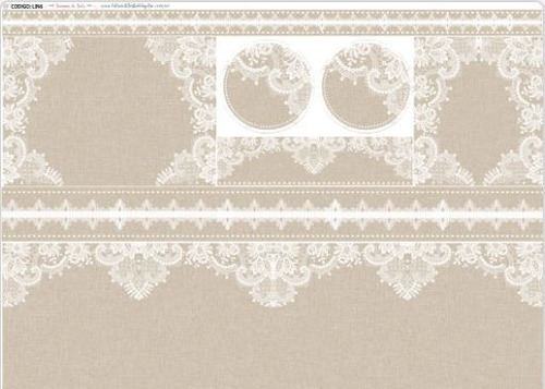 La Tiendita Shabby Chic - Lamina De Seda 50x70 - Lin6