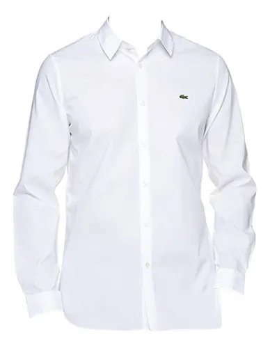 Camisa Hombre Lacoste Popeline Extensible Lisa Slim Fit Wh P