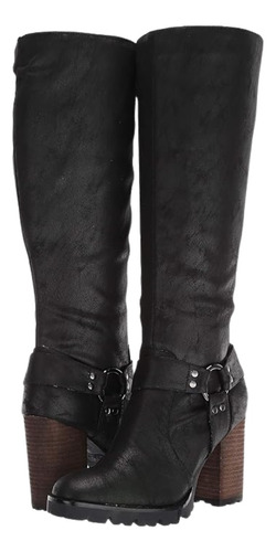 Botas Altas Harley Carlos Santana Color Negro