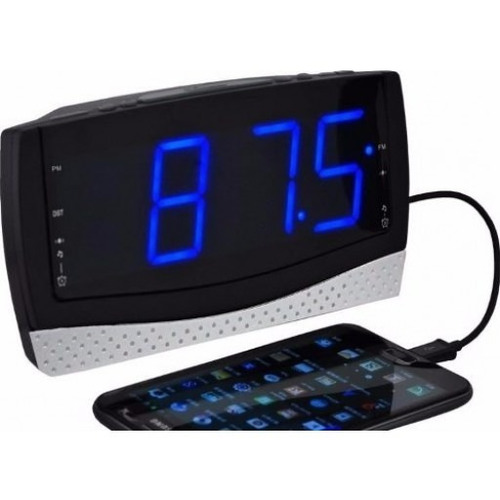 Radio Reloj Despertador Daewoo Fm + Cargador Usb Celular