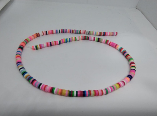Kit Fio Disquinho Fimo Borracha Pulseira Colar (1000 Peças)