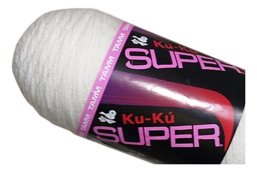 Estambre Ku-ku Super Tubo De 200 Gramos Color Blanco antiguo