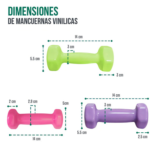 Set De Rack Con Mancuernas De Vinil 1-15lb Color Negr