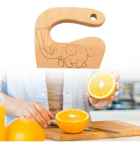 Imagen 6 de 7 de De Madera Cuchillo Para Niños Pequeños Herramienta De