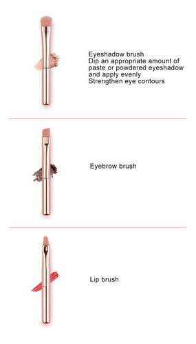 Makeup Sponge 5 In 1 Brush Rose Gold Multifunctional Loose