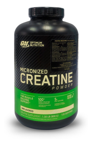 Creatina Powder On 600 Gr, Creatina Pura Micronizada, Fuerza