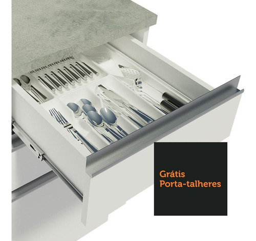 Cozinha Completa Madesa Roma 13 Portas (sem Tampo E Pia) Cor Branco