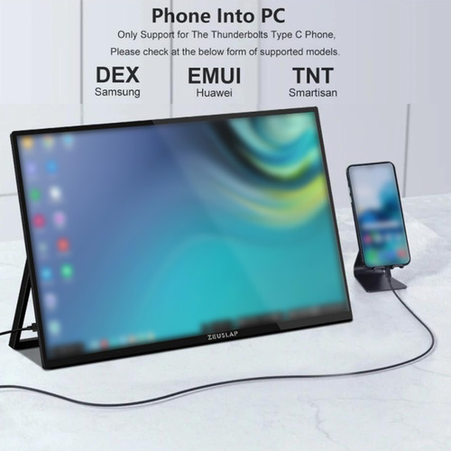 Televisor Portátil Con Pantalla De 15,6 Pulgadas Para 11, 2+
