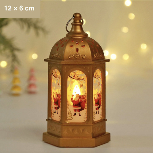 Linterna Led Navideña De 2 Piezas, Luz Para Fiesta De Navida