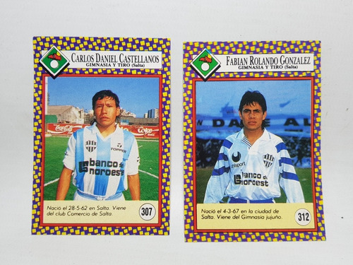 Imagen 7 de 7 de Figuritas Gimnasia Y Tiro Salta Fútbolmania 1993 Mag 58249