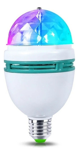 Ampolleta Led E27 Luces Colores Fiesta Giratoria Bola Disco