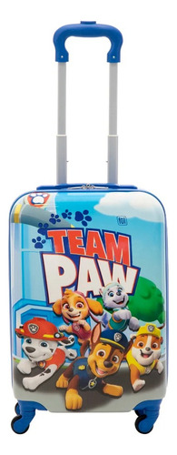 Maleta Viaje Infantil Rodante Paw Patrol Patrulla Canina B Color Azul