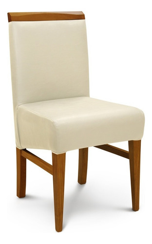 Silla Comedor Tapizada Ecocuero Xanaes Estructura De La Silla Cedro Asiento Hueso Diseño De La Tela Eco Cuero