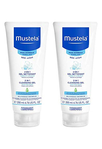 Gel Limpiador 2 En 1 Mustela Baby, Limpiador Para El Cuerpo