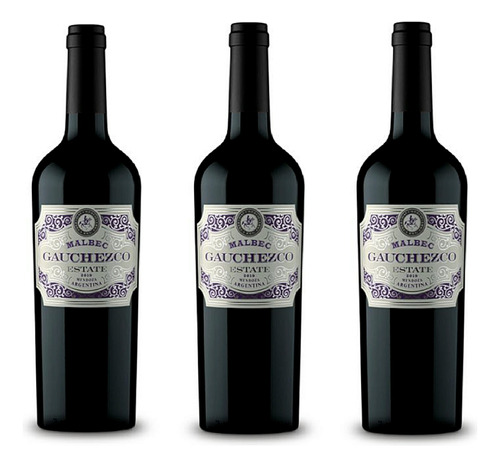 Vino Gauchezco Estate Malbec 3 X 750 Ml - Pmd