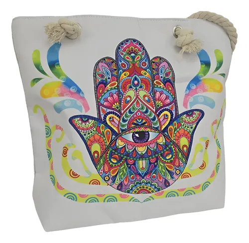 bolso playero estampado