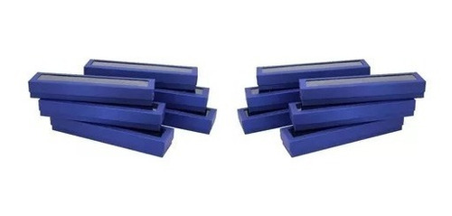 Caja Azul Rey C/ Ventana De Acetato 12 Piezas