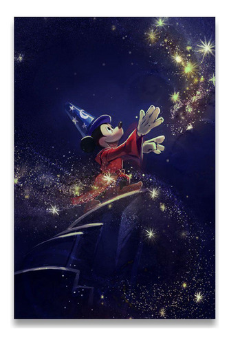 Poster Decorativo 42cm X 30cm A3 Brilhante Mickey Fantasia