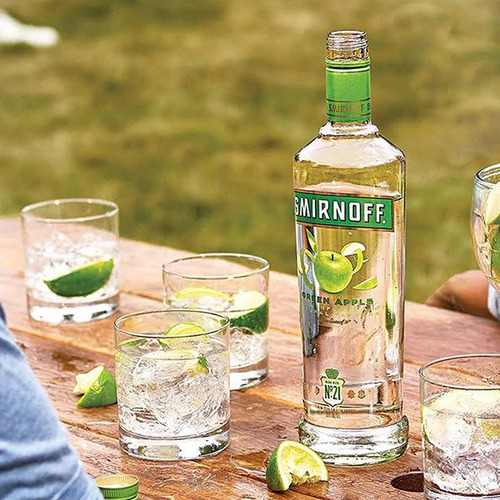 Vodka Smirnoff Green Apple Saborizado Manzana Verde Pack X6