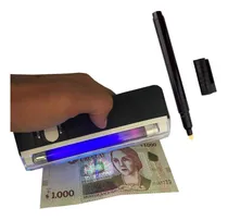 Comprar Detector Lápiz Marca + Luz Uv Portátil Billetes Falsos Pesos