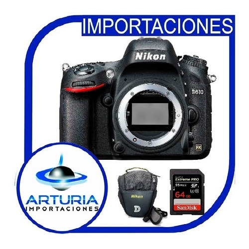 Nikon D610 Sólo Cuerpo Incluye Memoria 64gb + Bolso