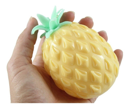 Imagen 4 de 4 de Squishy Anana Antiestress Color Pastel Rellena Gel 11 Cm