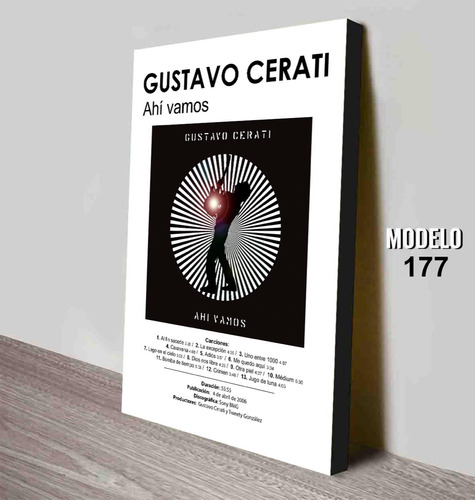 Cuadro Album Ahi Vamos - Gustavo Cerati Con Información