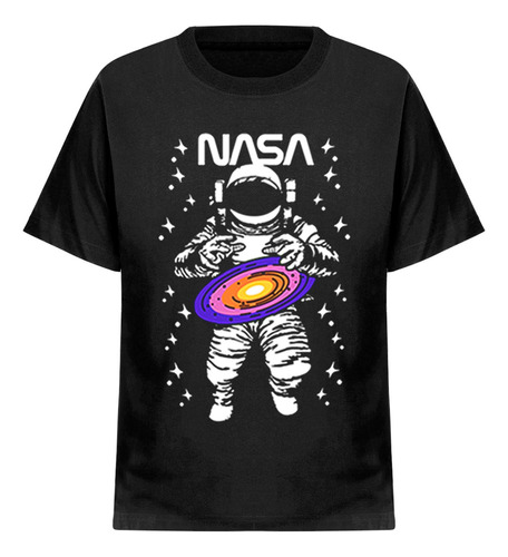 Remeras Nasa Logo Espacio Astronauta Guitarra Niño Niña