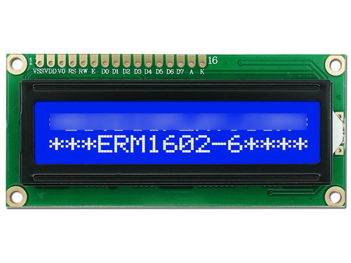 Kit 2 Display Lcd 16x2 Azul Hd44780 Com Backlight - Realengo